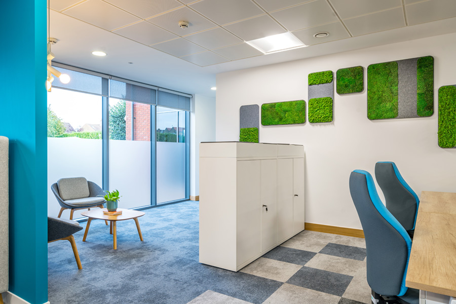 Recyclable materials for office fit-out