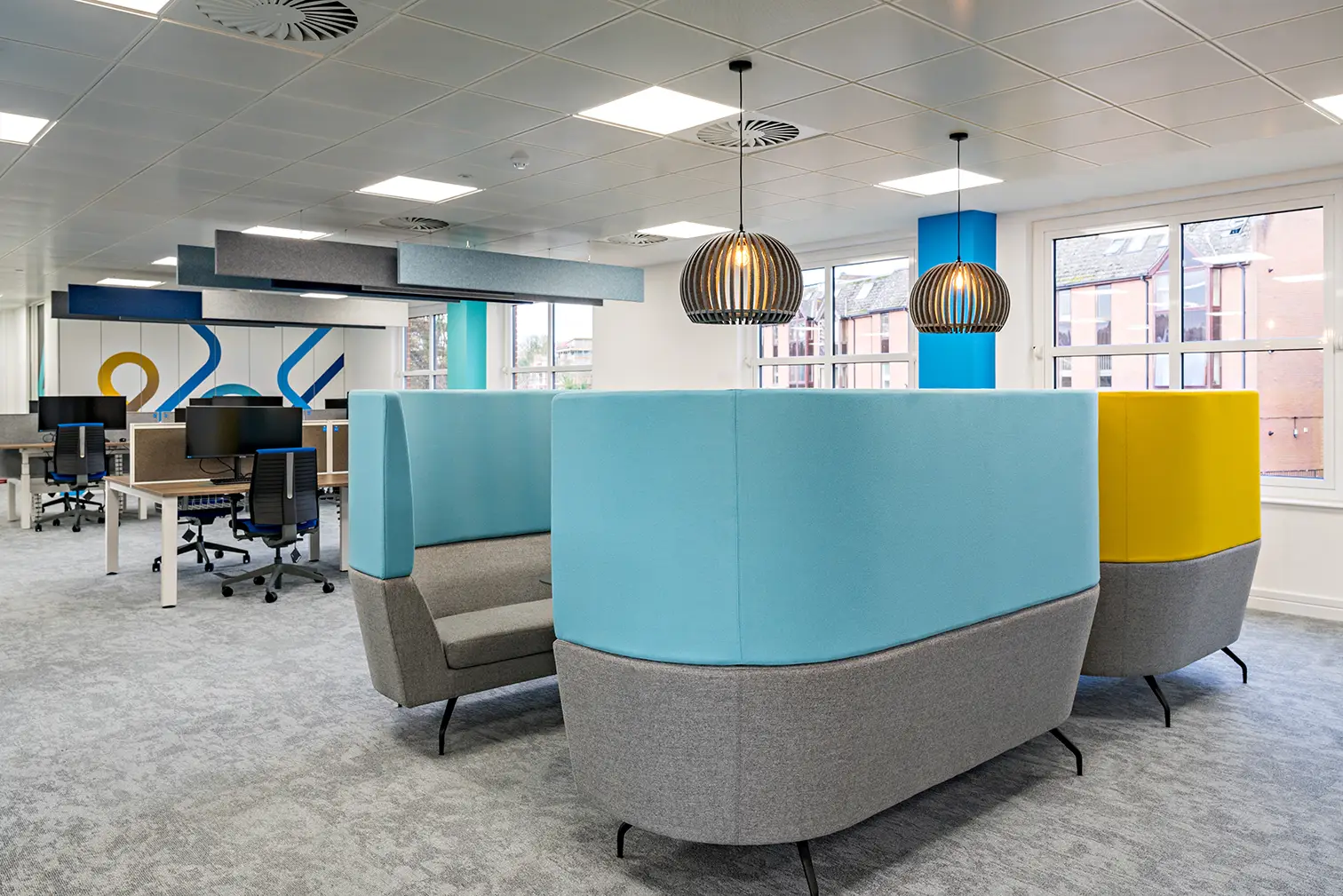Flexible working, quiet spaces