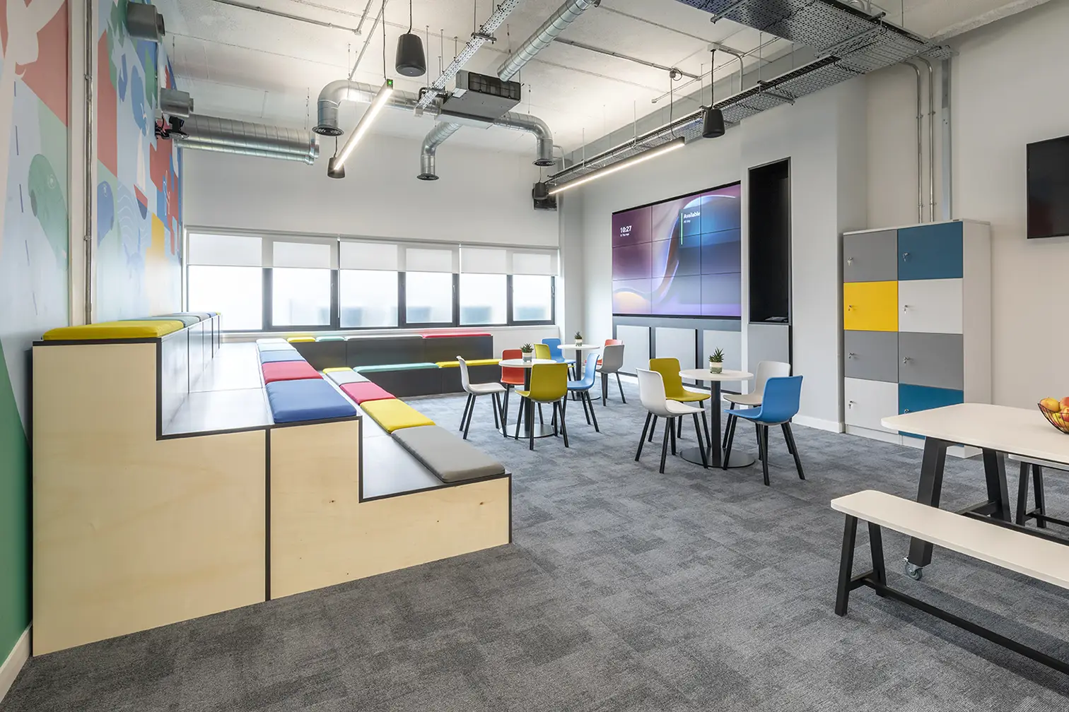 Break-out areas for employee collaboration