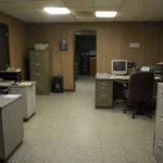 Traditional office space and equipment